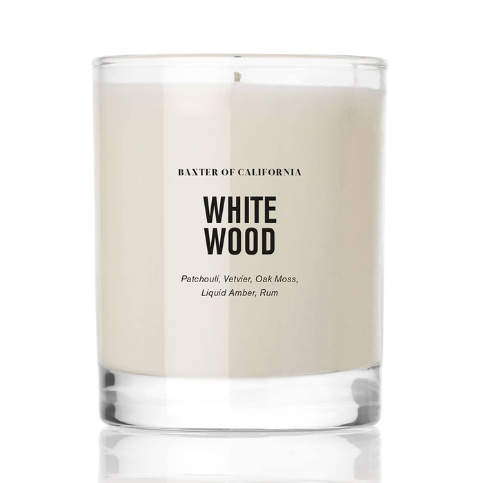 White Wood Candle